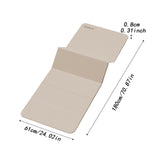 Maxbell Foldable Yoga Mat Equipment Women/Men Fitness Mat for Workout Fitness Travel Beige