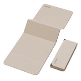 Maxbell Foldable Yoga Mat Equipment Women/Men Fitness Mat for Workout Fitness Travel Beige