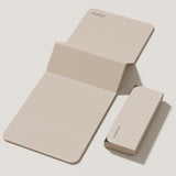 Maxbell Foldable Yoga Mat Equipment Women/Men Fitness Mat for Workout Fitness Travel Beige