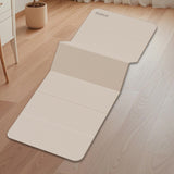 Maxbell Foldable Yoga Mat Equipment Women/Men Fitness Mat for Workout Fitness Travel Beige