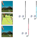 Maxbell Golf Training Club 17-33 Inches Telescopic Rubber Grip Multipurpose Aluminum Black