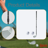 Maxbell Golf Training Club 17-33 Inches Telescopic Rubber Grip Multipurpose Aluminum Black