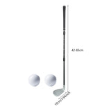 Maxbell Golf Training Club 17-33 Inches Telescopic Rubber Grip Multipurpose Aluminum Black