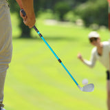 Maxbell Golf Training Club 17-33 Inches Telescopic Rubber Grip Multipurpose Aluminum Blue
