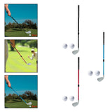 Maxbell Adjustable Golf Practice Club 21-36" Length Anti Slip TPE Grip No 7 Clubhead Black