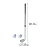Maxbell Adjustable Golf Practice Club 21-36" Length Anti Slip TPE Grip No 7 Clubhead Black