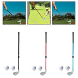 Maxbell Adjustable Golf Practice Club 21-36" Length Anti Slip TPE Grip No 7 Clubhead Black