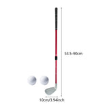 Maxbell Adjustable Golf Practice Club 21-36" Length Anti Slip TPE Grip No 7 Clubhead Red