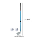 Maxbell Adjustable Golf Practice Club 21-36" Length Anti Slip TPE Grip No 7 Clubhead Blue