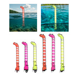 Maxbell Surface Marker Buoy Water Sports Diving Equipment Surface Marker Signal Tube Length 1.2M Orange