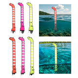 Maxbell Surface Marker Buoy Water Sports Diving Equipment Surface Marker Signal Tube Length 1.2M Orange