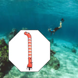 Maxbell Surface Marker Buoy Water Sports Diving Equipment Surface Marker Signal Tube Length 1.2M Orange