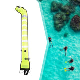 Maxbell Surface Marker Buoy Water Sports Diving Equipment Surface Marker Signal Tube Length 1.2M Yellow