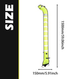 Maxbell Surface Marker Buoy Water Sports Diving Equipment Surface Marker Signal Tube Length 1.5M Yellow