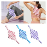 Maxbell Massage Roller Stick Shoulders Body Thighs Buttocks Fitness Gym Massage Tool Pink