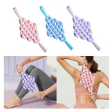 Maxbell Massage Roller Stick Shoulders Body Thighs Buttocks Fitness Gym Massage Tool Pink