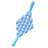 Maxbell Massage Roller Stick Shoulders Body Thighs Buttocks Fitness Gym Massage Tool blue