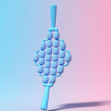 Maxbell Massage Roller Stick Shoulders Body Thighs Buttocks Fitness Gym Massage Tool blue