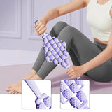 Maxbell Massage Roller Stick Shoulders Body Thighs Buttocks Fitness Gym Massage Tool violet