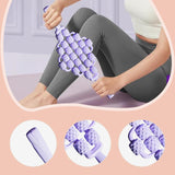 Maxbell Massage Roller Stick Shoulders Body Thighs Buttocks Fitness Gym Massage Tool violet