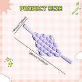 Maxbell Massage Roller Stick Shoulders Body Thighs Buttocks Fitness Gym Massage Tool violet