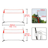Maxbell Portable Volleyball Net Set Volleyball Practice Net for Backyard Sports Yard