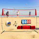 Maxbell Portable Volleyball Net Set Volleyball Practice Net for Backyard Sports Yard