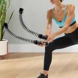 Maxbell 2Pcs Ropeless Battle Ropes Training Ropes for Indoor Outdoor Home Gym Sports Black