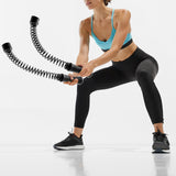 Maxbell 2Pcs Ropeless Battle Ropes Training Ropes for Indoor Outdoor Home Gym Sports Black