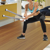 Maxbell 2Pcs Ropeless Battle Ropes Training Ropes for Indoor Outdoor Home Gym Sports Gray