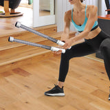 Maxbell 2Pcs Ropeless Battle Ropes Training Ropes for Indoor Outdoor Home Gym Sports Gray