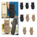 Maxbell Skateboard Carry Case Folding Pouch Organizer for Deck Travel Outdoor Sports Large Black