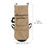 Maxbell Skateboard Carry Case Folding Pouch Organizer for Deck Travel Outdoor Sports Longboard Khaki