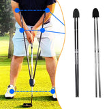 Maxbell Golf Swing Trainer Supplies Improve Swing Skills for Indoor Outdoor Practice Black