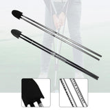 Maxbell Golf Swing Trainer Supplies Improve Swing Skills for Indoor Outdoor Practice Black