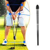 Maxbell Golf Swing Trainer Supplies Improve Swing Skills for Indoor Outdoor Practice Black