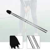 Maxbell Golf Swing Trainer Supplies Improve Swing Skills for Indoor Outdoor Practice Silver