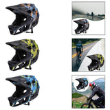 Maxbell Full Face Bike Helmet Ventilation Protection Gear Bicycle Helmet for Outdoor Dark Blue