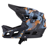 Maxbell Full Face Bike Helmet Ventilation Protection Gear Bicycle Helmet for Outdoor Dark Blue