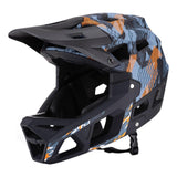 Maxbell Full Face Bike Helmet Ventilation Protection Gear Bicycle Helmet for Outdoor Dark Blue