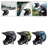 Maxbell Full Face Bike Helmet Ventilation Protection Gear Bicycle Helmet for Outdoor Dark Blue