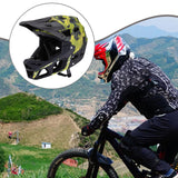 Maxbell Full Face Bike Helmet Ventilation Protection Gear Bicycle Helmet for Outdoor Yellow Green