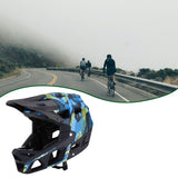 Maxbell Full Face Bike Helmet Ventilation Protection Gear Bicycle Helmet for Outdoor Blue