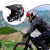 Maxbell Full Face Bike Helmet Equipment Supplies Portable Bicycle Helmet for Cycling Dark Blue