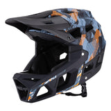 Maxbell Full Face Bike Helmet Equipment Supplies Portable Bicycle Helmet for Cycling Dark Blue