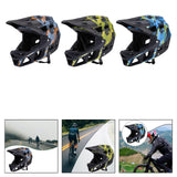 Maxbell Full Face Bike Helmet Equipment Supplies Portable Bicycle Helmet for Cycling Dark Blue