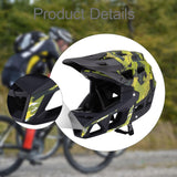 Maxbell Full Face Bike Helmet Equipment Supplies Portable Bicycle Helmet for Cycling Yellow Green