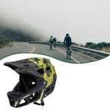 Maxbell Full Face Bike Helmet Equipment Supplies Portable Bicycle Helmet for Cycling Yellow Green