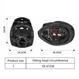 Maxbell Full Face Bike Helmet Equipment Supplies Portable Bicycle Helmet for Cycling Blue