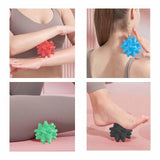 Maxbell Spiky Massage Ball for Feet Portable Spiked Massage for Legs Hands Blue